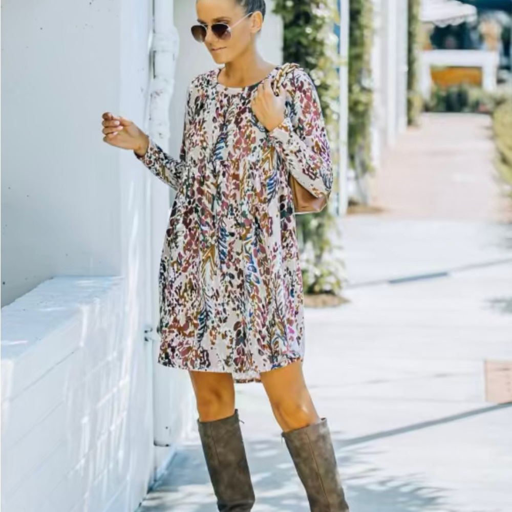 XL Floral sweater dress